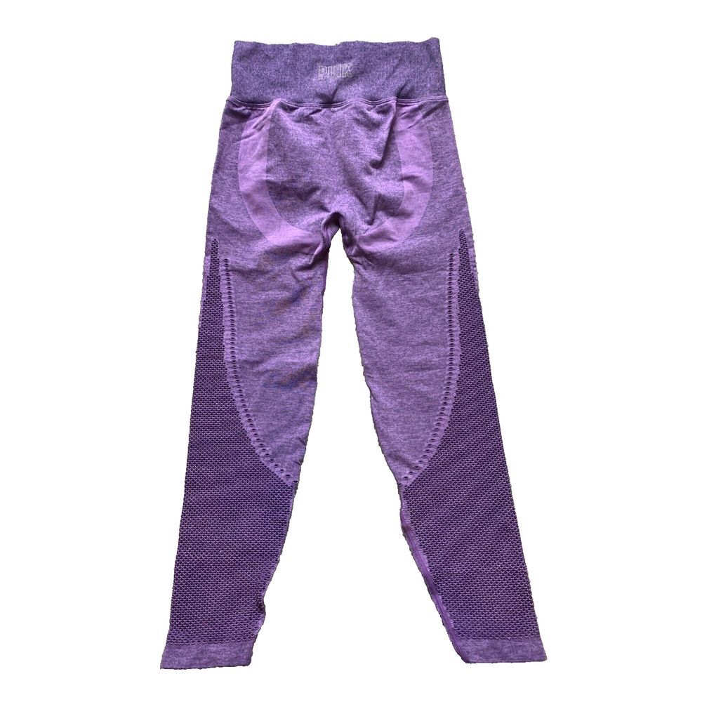 Victoria's Secret Pink Leggings Womens 26x23.5 Purple Active Seamless Workout - Picture 5 of 11